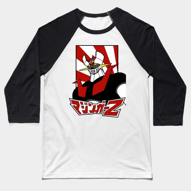 Mazinger Z Baseball T-Shirt by paisdelasmaquinas